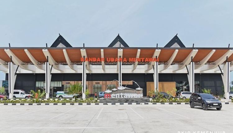 Bandara Mentawai di Sumatera Barat yang akan diresmikan oleh Presiden Joko Widodo, Rabu (25/10/2023).(DOK BKIP KEMENTERIAN PERHUBUNGAN)