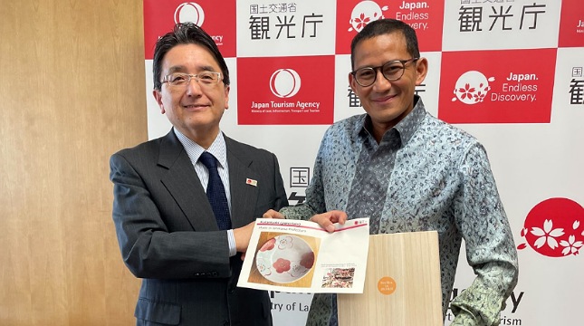 Menparekraf Sandiaga Uno saat menemui Japan Tourism Agency