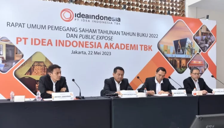 RUPST PT Idea Indonesia Akademi Tbk. (IDEA) memutuskan pembagian dividen dari laba bersih tahun buku 2022. 