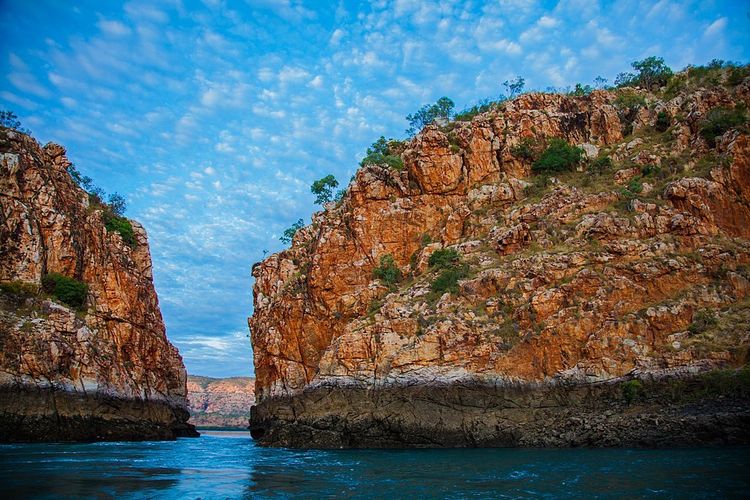 Air Terjun Horizontal di Australia yang tidak akan bisa dilalui perahu wisata.(WIKIMEDIA COMMONS/REEFPIX)