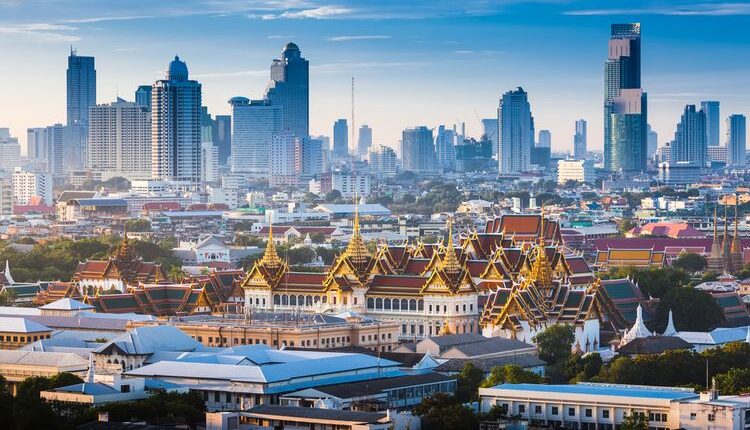 Ilustrasi pemandangan kota Bangkok, Thailand.(SHUTTERSTOCK/TWSTOCK)