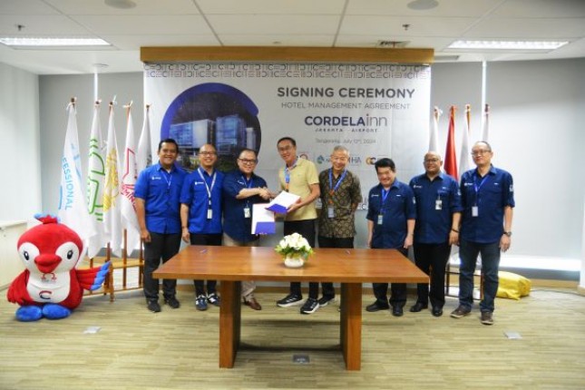 Acara penandatanganan kerjasama Hotel Manajemen Hotel Cordela Inn Jakarta Airport