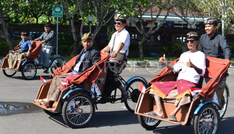 Becak listrik untuk kawasan wisata Bali foto: Antara