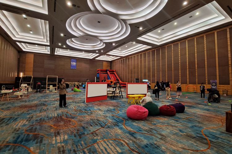 Suasana Pullman Art & Play yang digelar Pullman Jakarta Central Park.(KOMPAS.com/Yoga Sukmana)