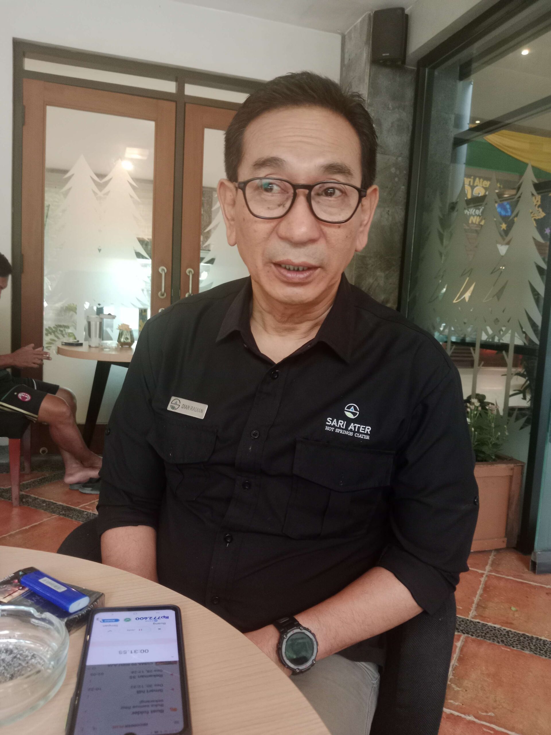 Manajer Season Marketing PT. Sari Ater Subang Dian Radian. (Foto : RRI/Ruslan Effendi).