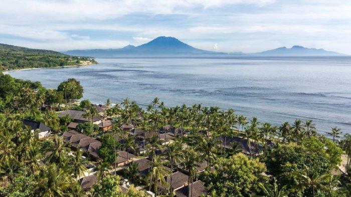 SUASANA - Suasana destinasi wisata yang menghadirkan keindahan laut dan Gunung Agung di Nusa Penida Klungkung Bali. Pariwisata Nusa Penida Kembali Menggeliat, Akomodasi Wisata Hadirkan Panorama Laut dan Gunung Agung  Foto: Istimewa