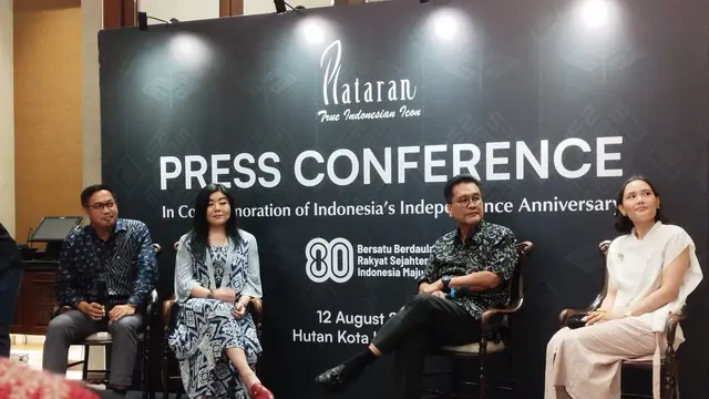 Acara Press Conference Plataran Indonesia. (dok. Liputan6.com/Naura Rizkiawan) 