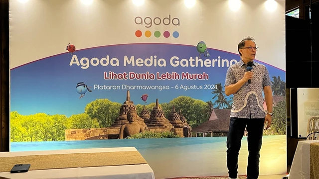 Senior Country Director Agoda untul Indonesia, Gede Gunawan dalam acara media gathering Agoda yang digelar di Plataran Dharmawangsa, Jakarta pada Selasa (6/8/2024). Foto: Gitario Vista Inasis/kumparan