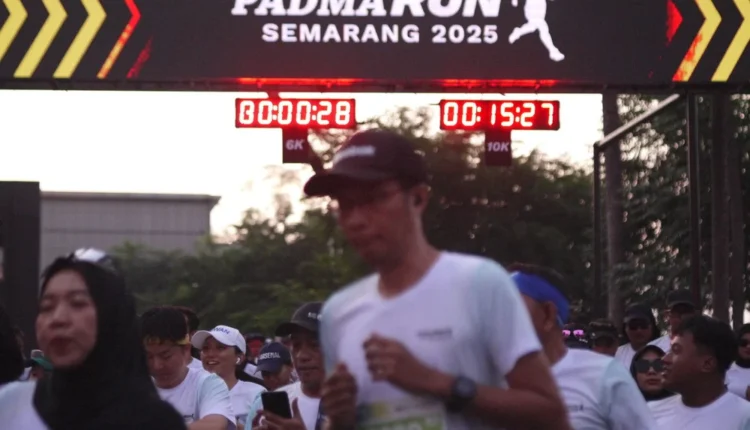Sebanyak 1.500 pelari mengikuti kompetisi Padma Run 2025 yang digelar pada Minggu (14/9/2025). /Bisnis - M. Faisal Nur Ikhsan