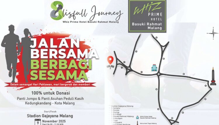 8 tahun kebersamaan Whiz Prime Malang, jalan bersama berbagi sesama 2025 (Foto: Whiz Prime Malang)