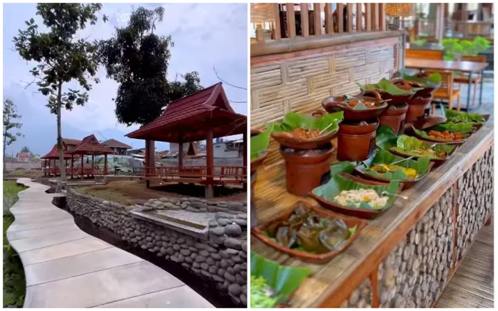 Bale Tringtim Resto Di Garut /Instagram @jajanangarut /