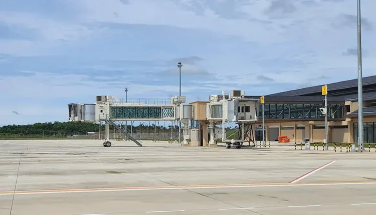 INVESTASI MULAI MENGALIR - Bandara Internasional Nusantara diyakini sebagai magnet baru, untuk investor di wilayah Kabupaten PPU. Proses masuknya investasi di kawasan Bandara Internasional Nusantara khususnya di Kabupaten Penajam Paser Utara (PPU), mulai menunjukkan perkembangan positif. (TRIBUNKALTIM.CO/NITA RAHAYU)