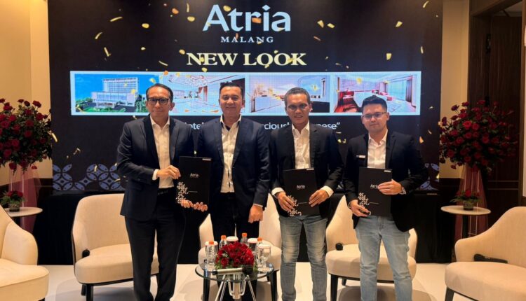 Jumpa pers New Look Hotel Atria Malang yang dihadiri jajaran pimpinan Hotel Atria (Foto: Dok/RRI Malang 2025)